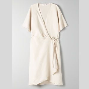 Babaton Wallace Linen Dress in Tan